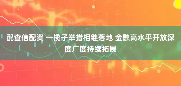 配查信配资 一揽子举措相继落地 金融高水平开放深度广度持续拓展